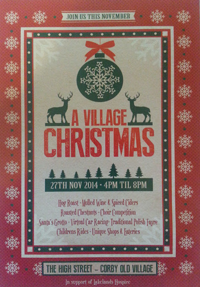 A Village Christmas, the High Street, Corby Old Village